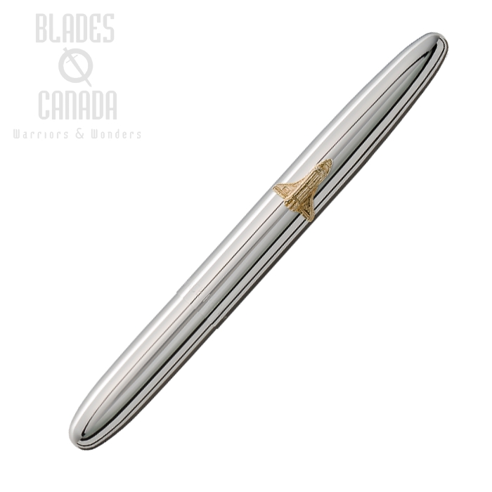 Fisher Space Pen Bullet Pen, Chrome with Space Shuttle, FP600SH